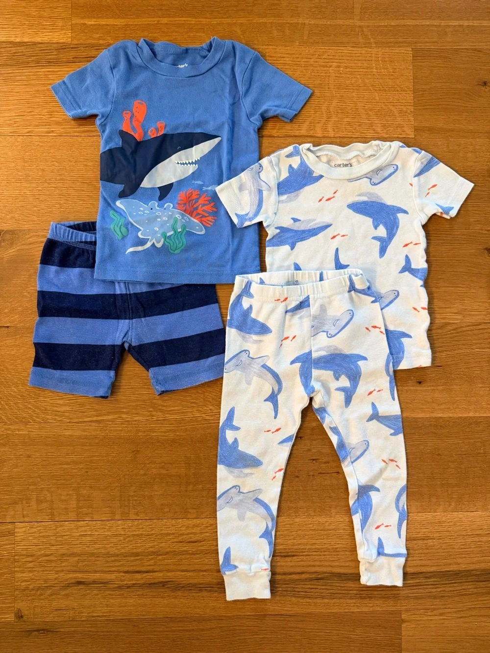 CARTER’S Just One You | 4-Piece Shark Pajamas Set